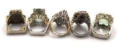 925 Sterling Silver Rings Lot