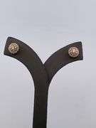 CERTIFIED BRAND NEW 18K YELLOW GOLD DIAMOND STUDS
