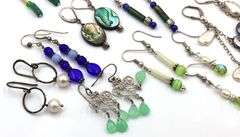 Group lot of Vintage 925 sterling silver earrings