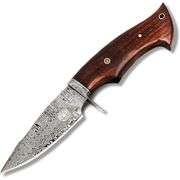 Damascus Steel Hunting Knife Walnut Handle