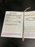 CERTIFIED BRAND NEW 14K YELLOW GOLD DIAMOND BRACELET
