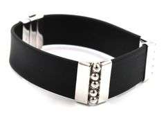 Black rubber bracelet
