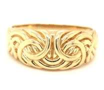 Byzantine Inspired 14K YG Dome Ring