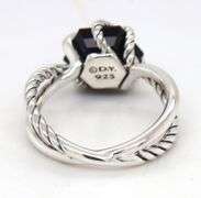 David Yurman black onyx and diamond wrap ring