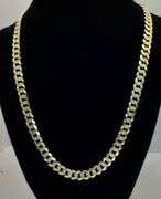 14k Yellow Gold Diamond Cut Cuban Link Chain