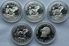 1971 S -74 S 1976 S Gem Proof Ike Dollars