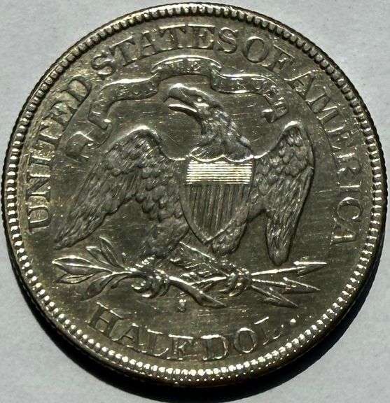 Sharp Near Unc 1877 S Seated Half