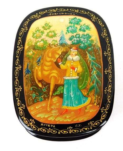Vintage Handpainted Signed Russian Box