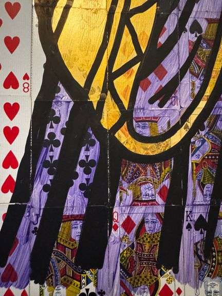 The Queen’s Gambit” original painting by Chad Fandel is a striking pop art piece that redefines rega