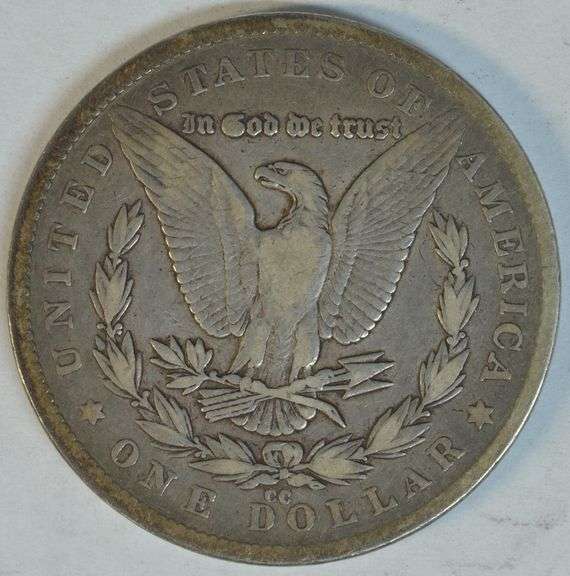 Rare handsome VF 1879-CC Morgan Silver Dollar. Key date