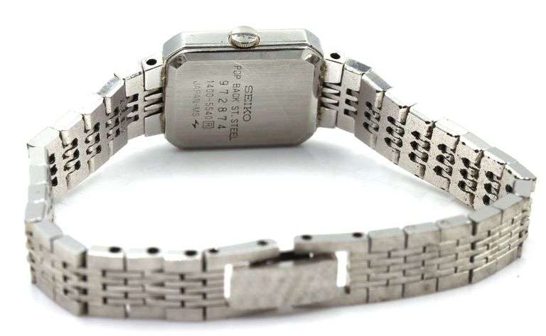Seiko stainless steel ladies dress watch