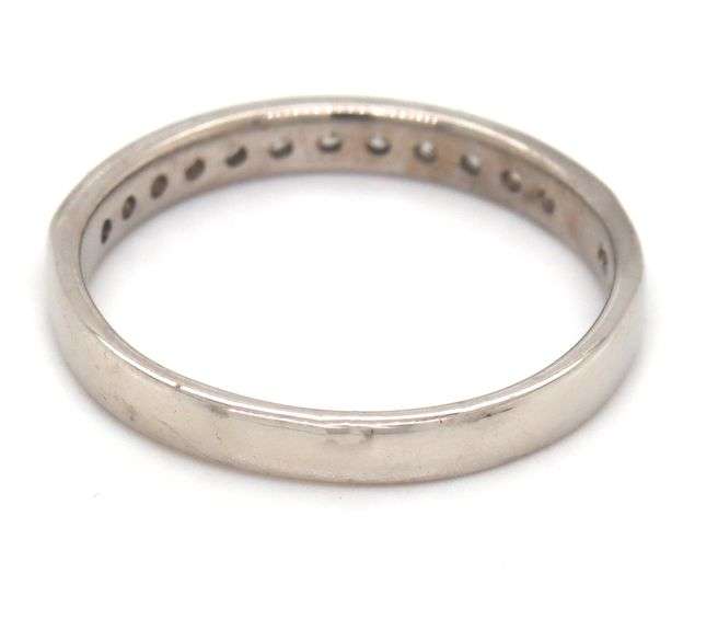 14kt White gold .50ctw channel set diamond band