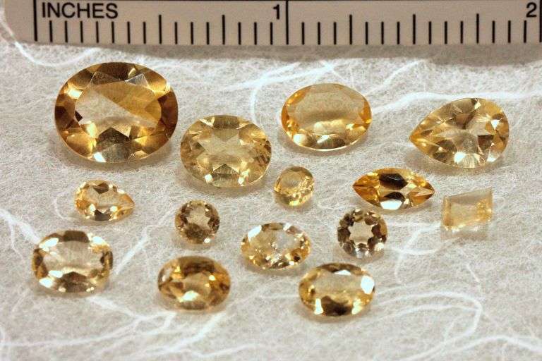 Butter Yellow Natural Citrine - Lot of 14