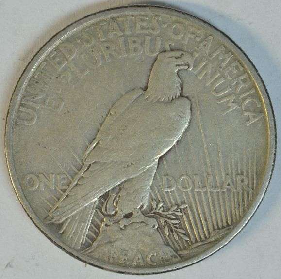 Scarce key date 1921 Peace Silver Dollar. Nice