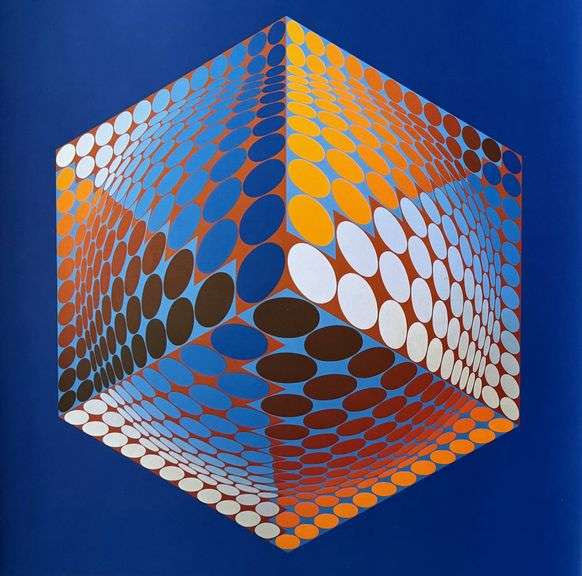 Rare Victor Vasarely Heliogravure Circa 1974, TUPA-3