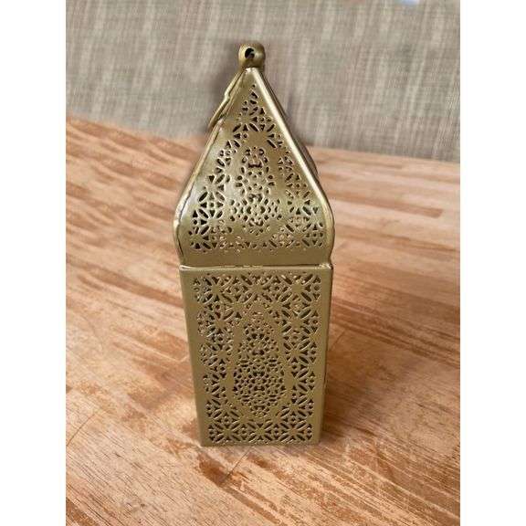 Pack of 6 Moroccan Gold Lanterns
