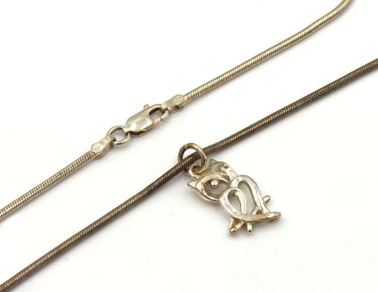 Group lot of 5 Vintage 925 sterling silver necklaces