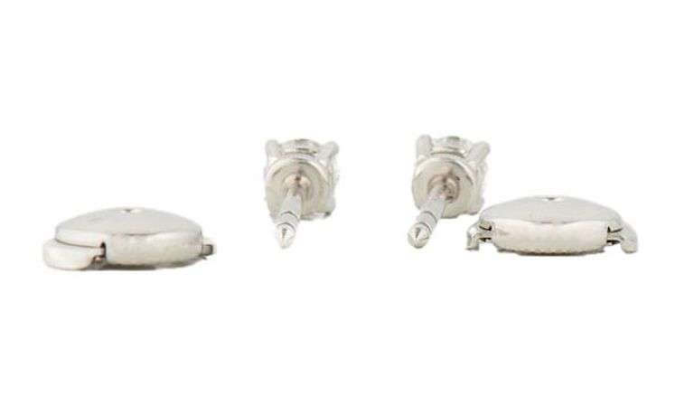 Tiffany & Co. 0.48ctw Round Diamond Solitaire Stud Earrings in Platinum
