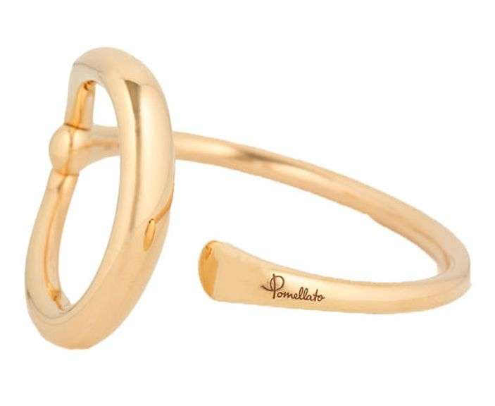 Pomellato Fantina Polished Abstract Cuff Bracelet in 18K