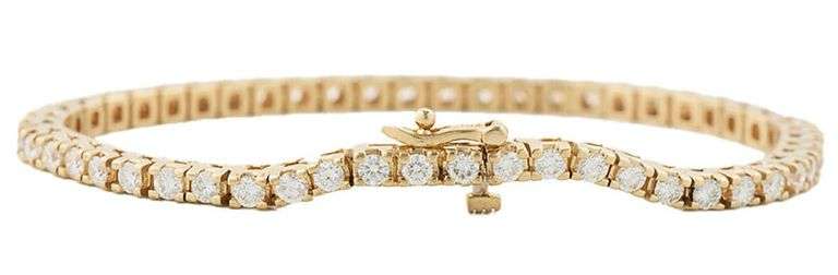 3.50ctw Round Diamond Tennis Bracelet in 14K