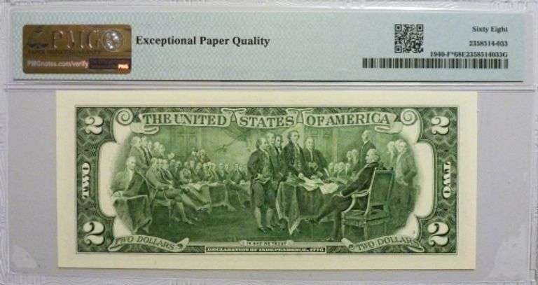 Superb Gem 2013 $2 Atlanta Star Note PMG 68 EPQ!