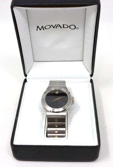 Movado Muesum 2 tone quartz watch