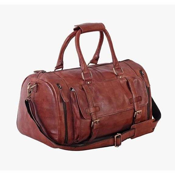 Genuine Leather Duffel Bag
