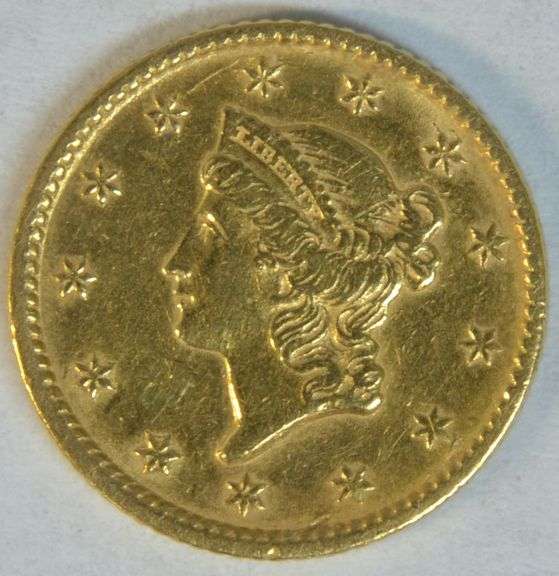 Needle-sharp 1853 Type One $1 Gold Piece
