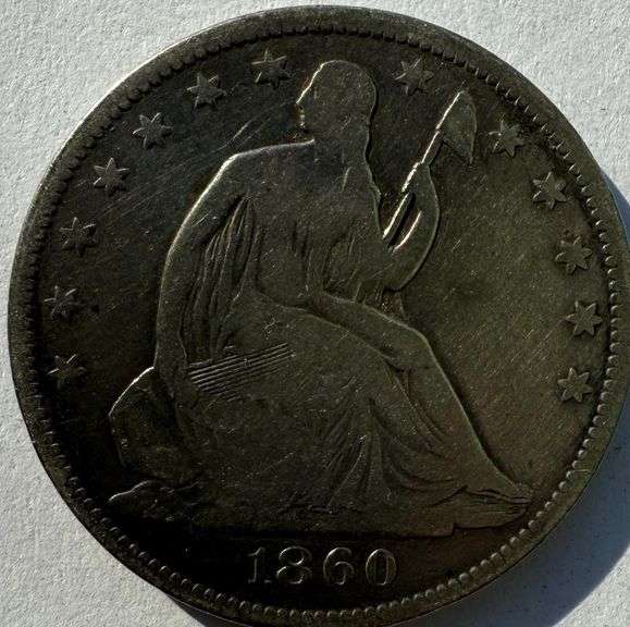 Circulated 1860 O Seated Half