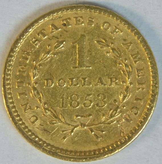 Needle-sharp 1853 Type One $1 Gold Piece