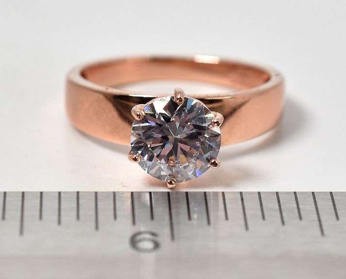 CZ Gemstone Ring in Sterling Silver