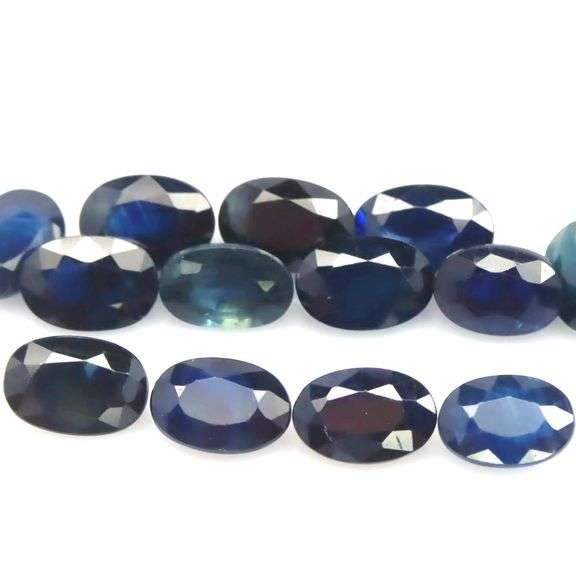 8ct cobalt blue Sapphire set from Madagascar -Heated only!!!