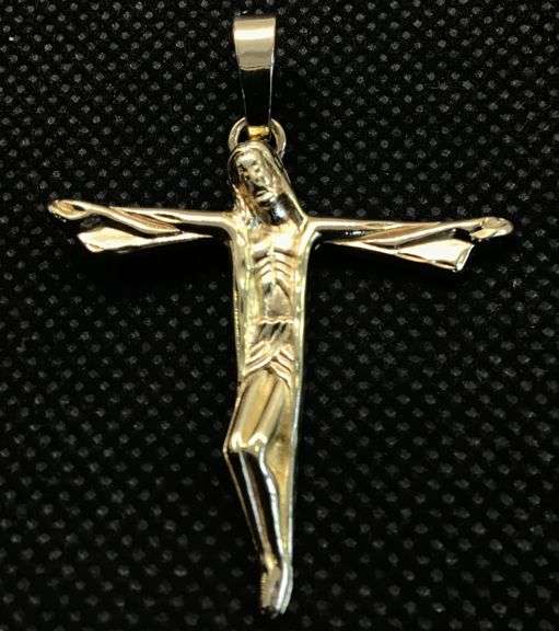 14K Yellow Gold Cross Pendant