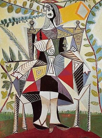 Collectible Pablo Picasso, Seated Woman in a Garden