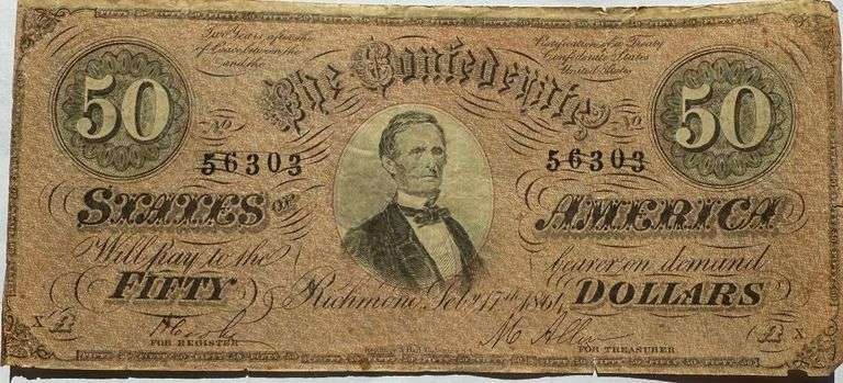 $50 CSA Note Feb 14 1864 Series