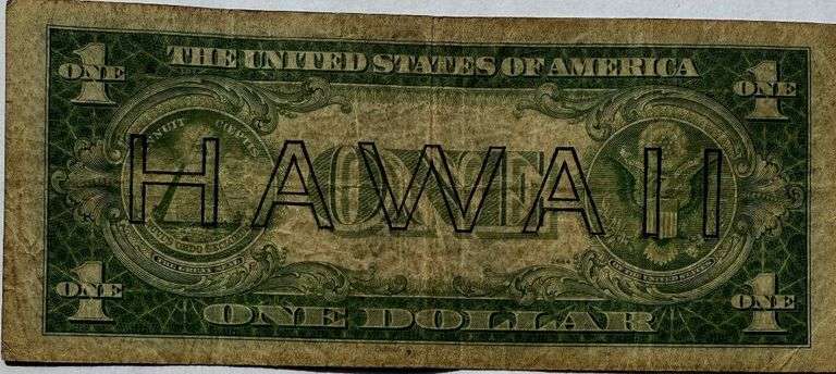 $1 Hawaii Overprint Issue 1935 A Silver Certificate