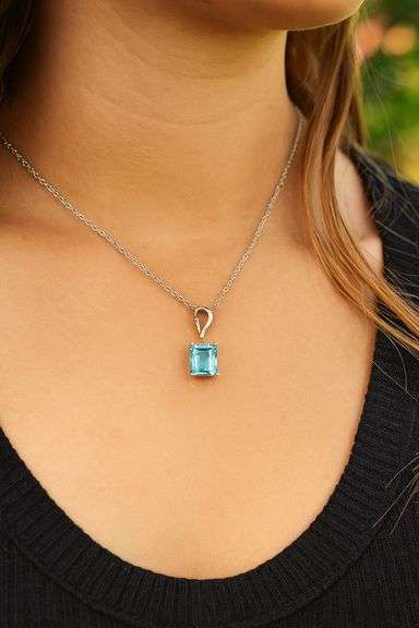 Timeless Sterling Silver & Blue Topaz Necklace