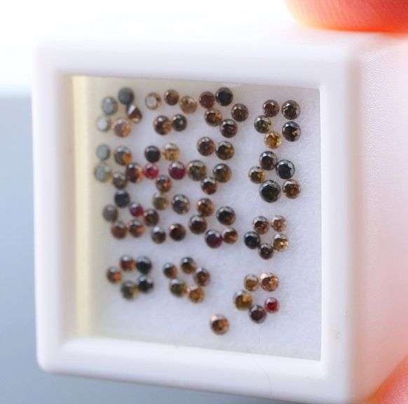 Stunning 1.04ct parcel of Burgundy red diamonds