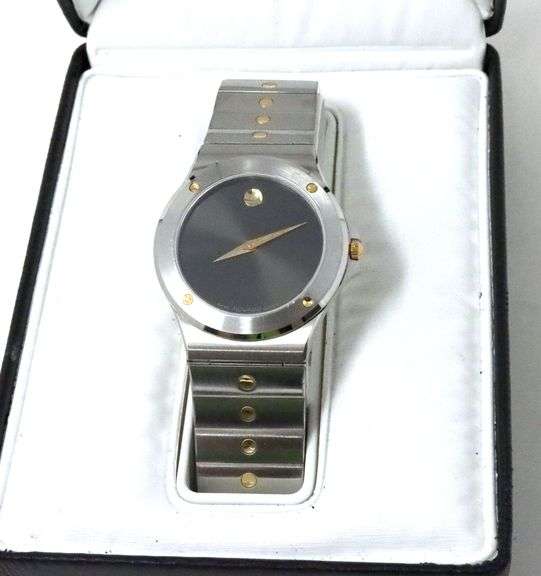 Movado Muesum 2 tone quartz watch
