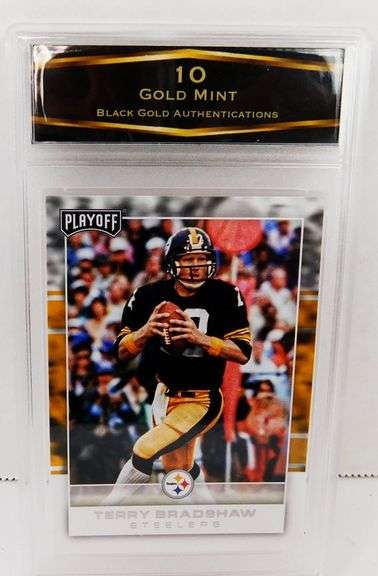 Terry Bradshaw 2017 Football Card, 10 Gold Mint