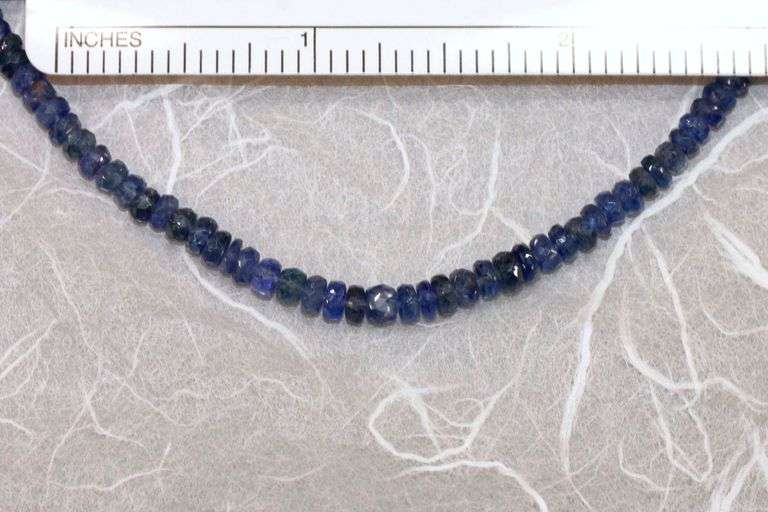 Sparkling Natural Sapphire Bead Strand