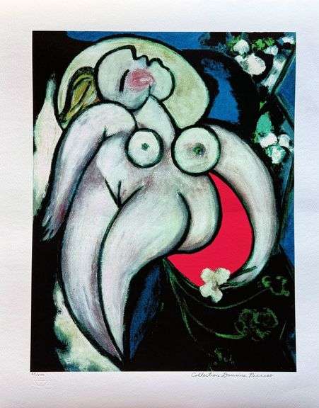 Pablo Picasso, Reclining Nude, Hand Signed by the Estate
