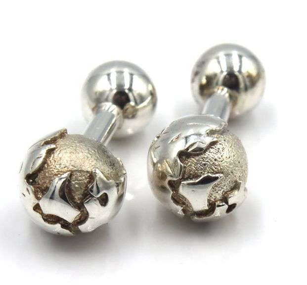 Tiffany & Co Globe cuff links