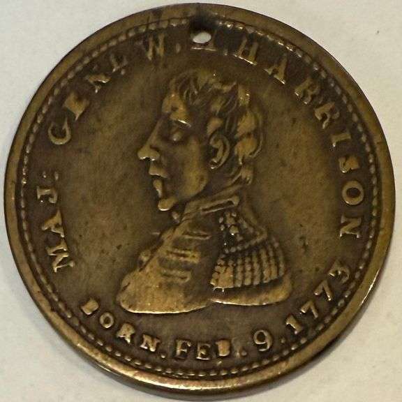 William Henry Harrison Copper 1841 Campaign Token