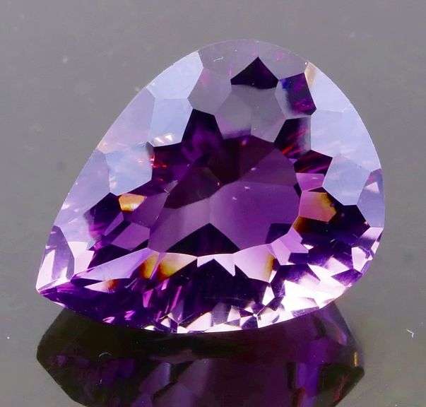 Lovely 12.81ct concave cut Amethyst