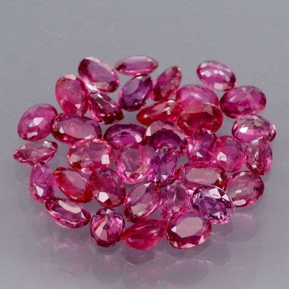 Superb color! 3.34ct set of top violet red Rubies -UNTREATED!