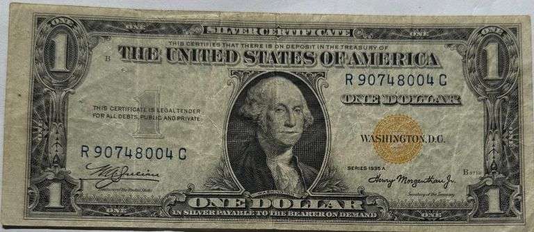 $1 1935 A North Africa Silver Certificate.