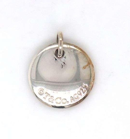Tiffany & Co. D notes charm in 925 sterling silver