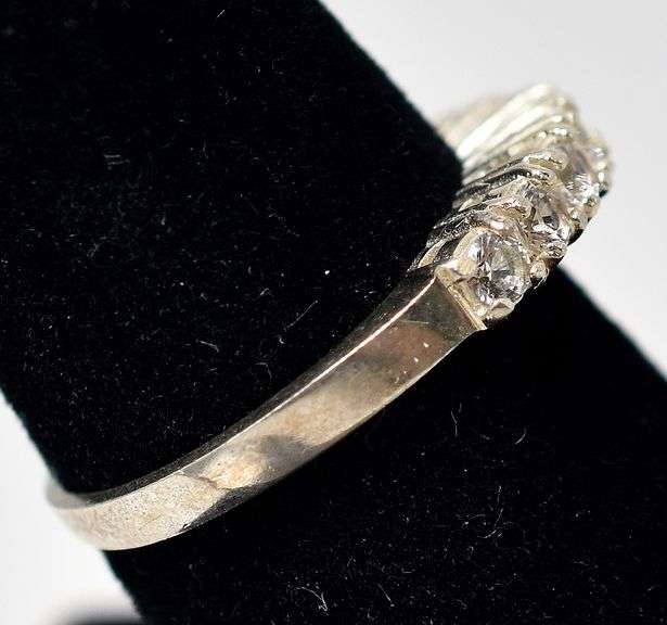 CZ Gemstone Stackable Ring in Sterling Silver
