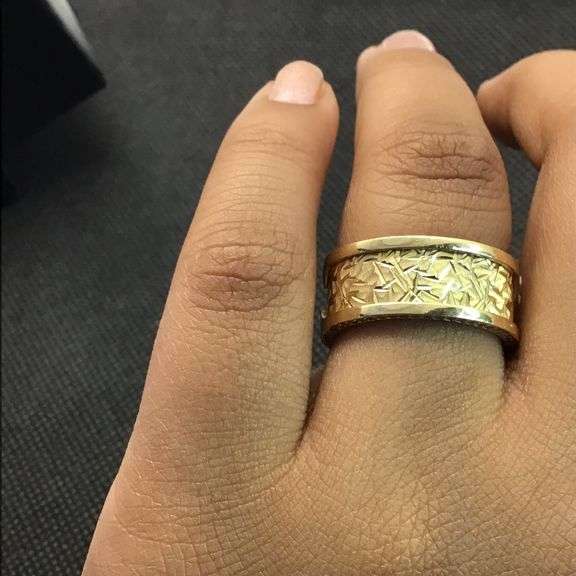 14K Yellow Gold Antique Band